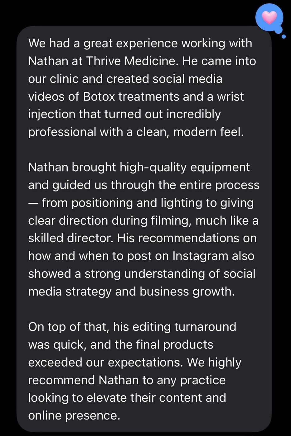 Client message